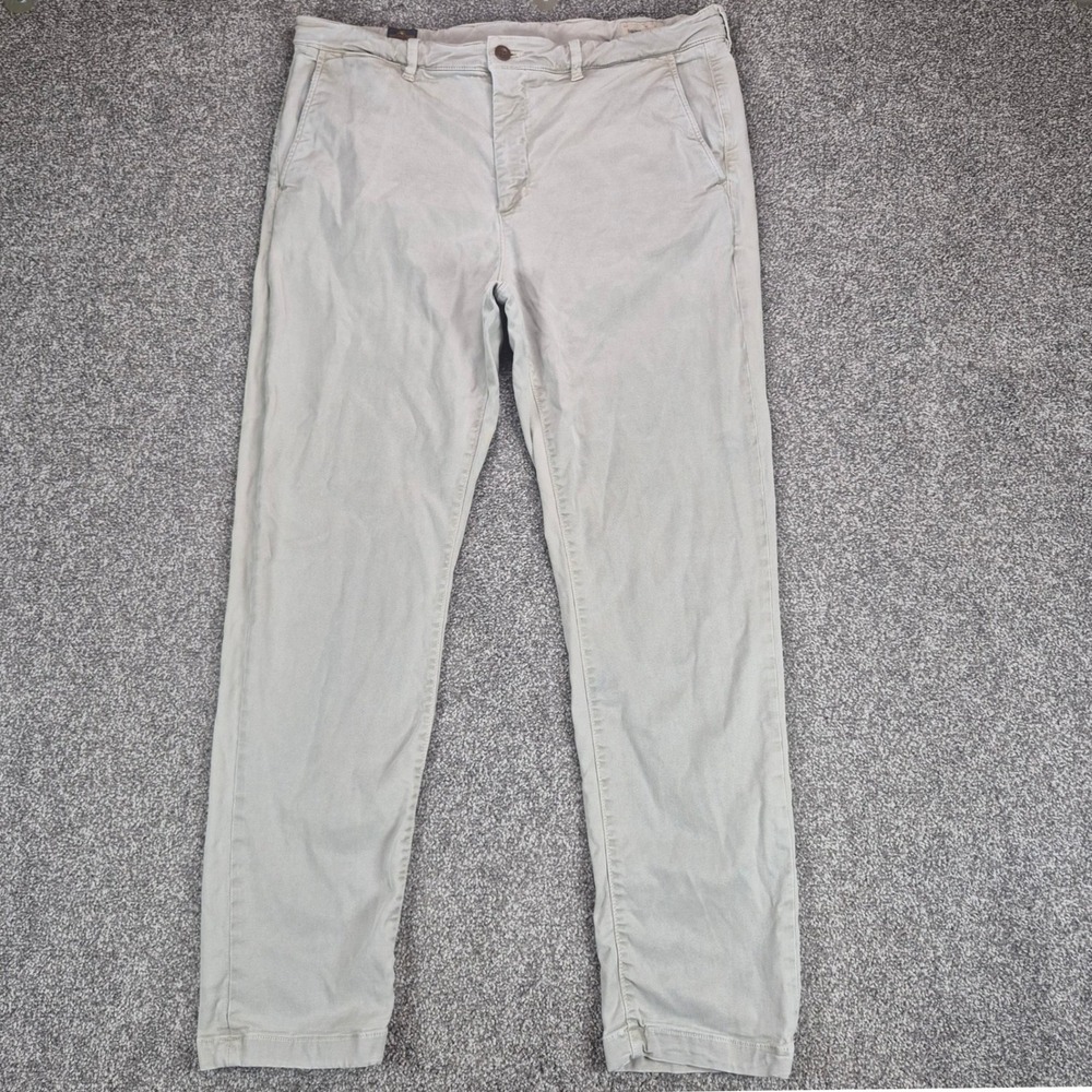 Faherty Coastline Chino Pants Mens 36x32 Tan Khaki Tailored Fit